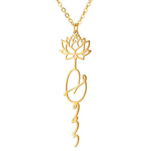 personalized rose flower nameplate necklace choker maker custom word jewelry distributor website